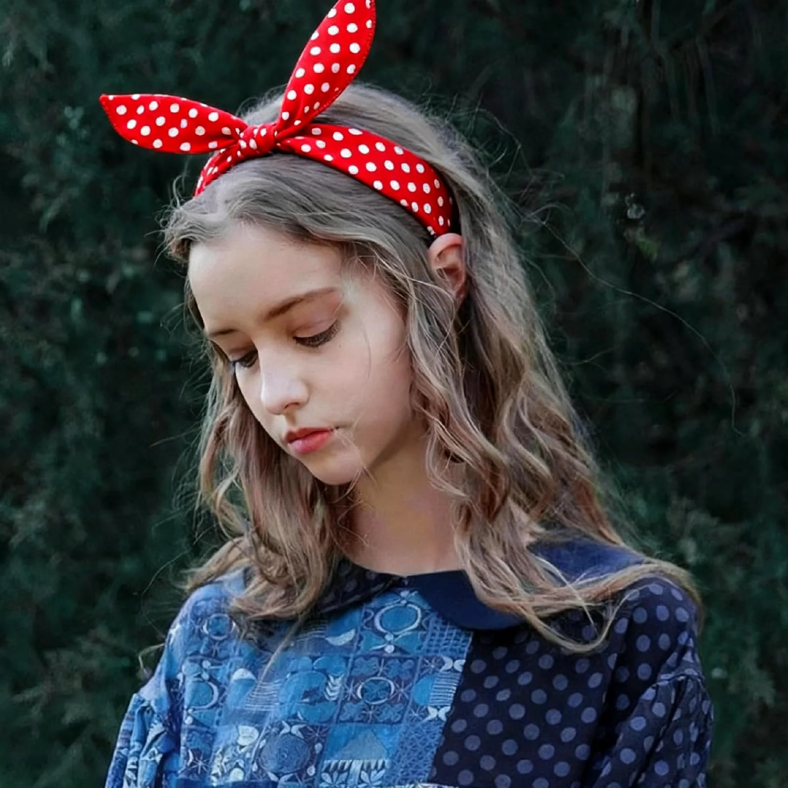 Пов'язка на голову в горошок з бантом Rockabilly, фото №7