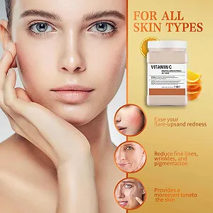 Желейная маска для лица Витамин C Отшелушивающая маска для лица Увлажняющая маска для лица для женщин Очищающее средство для ухода за кожей Укрепляющая маска для лица (Оранжевая) synthetic.ua - Фото 1