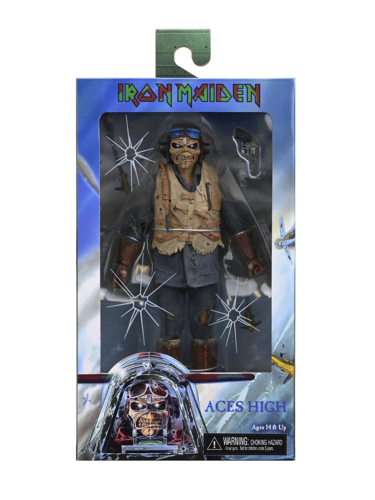 Фігурка Iron Maiden NECA 20.3 см Eddie Aces High Пластик і поліестер в подарунковій коробці з вікном, фото №4