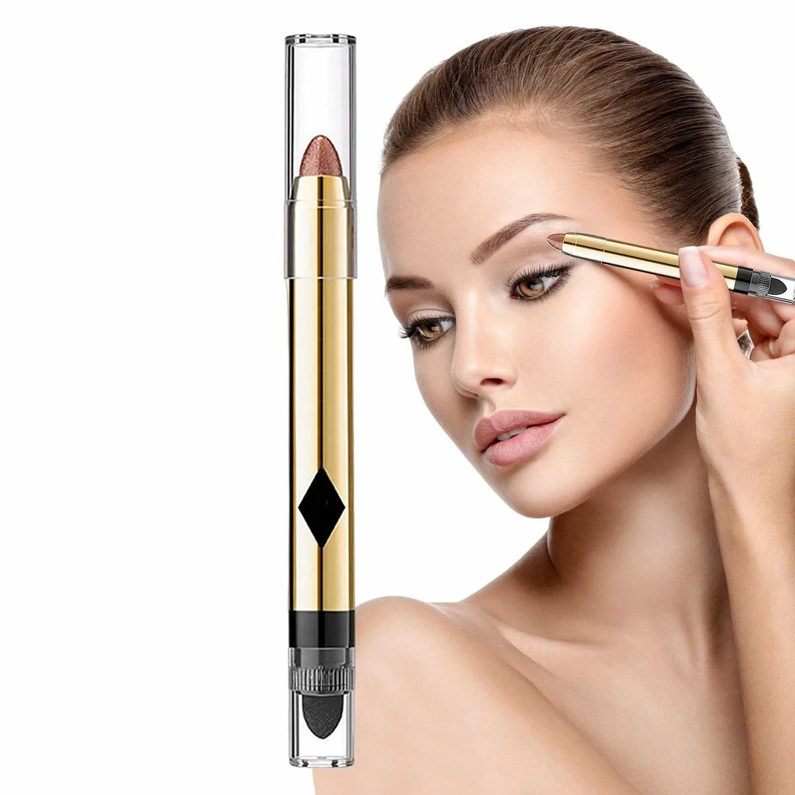 Карандаш-тени для век Lingjiong, Двусторонний, Перламутровый, Водостойкий, Блестящий, фото №7 Карандаш-тени для век Lingjiong, Двусторонний, Перламутровый, Водостойкий, Блестящий, фото №7