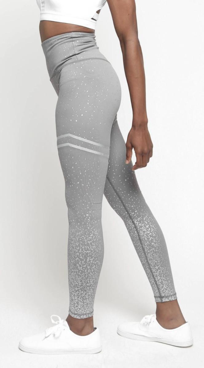 Леггинсы женские спортивные M 6081 серые, фото №3 Леггинсы женские спортивные M 6081 серые, фото №3