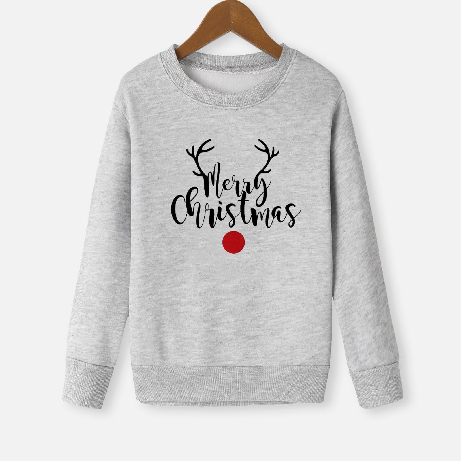 Рождественские свитшоты для семьи Merry Christmas 2024, для пар, джемпер с оленями, с длинными рукавами, забавный набор, повседневные свитшоты для женщин, удобные цвета, свитшоты, фото №3