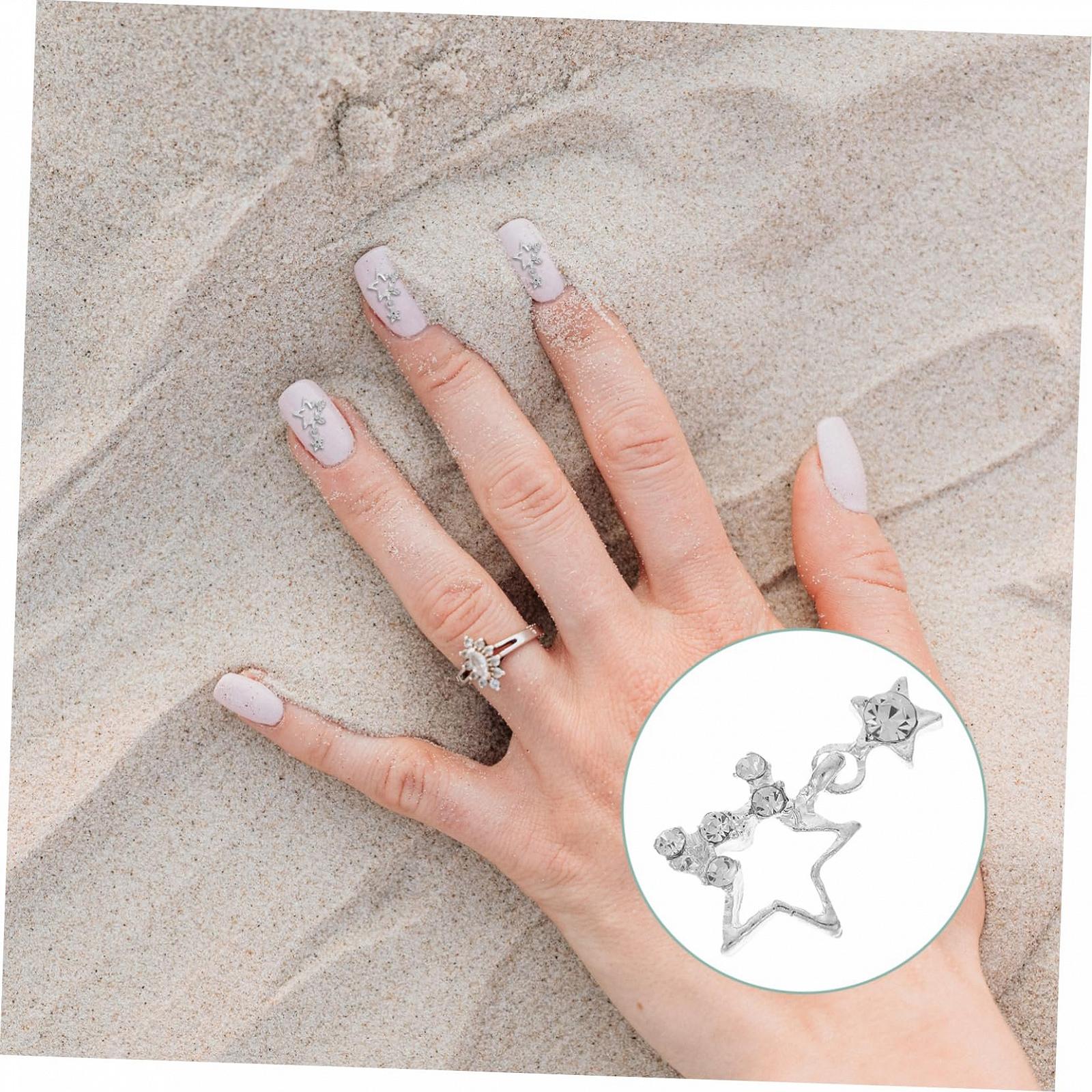 Прикраса для нігтів Healeved, зірки, прикраси для манікюру, фото №3