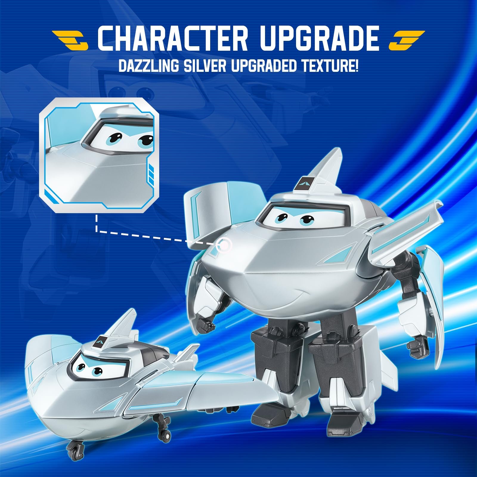 Самолет Super Wings Traver Серебристый, фото №5