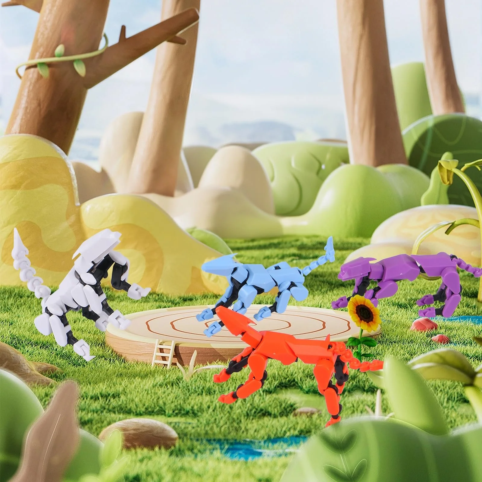 Набор игровых фигурок MEIEST Action Pet Dog Robot 3D Printed Dog 5 шт. подвижные, фото №7 Набор игровых фигурок MEIEST Action Pet Dog Robot 3D Printed Dog 5 шт. подвижные, фото №7