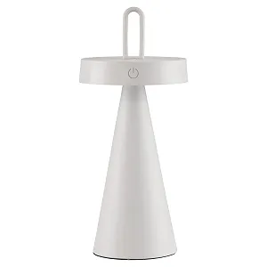 Настільна лампа Just Light LED Акумуляторна 28.9 см Пластик Силікон Біла - Фото 1