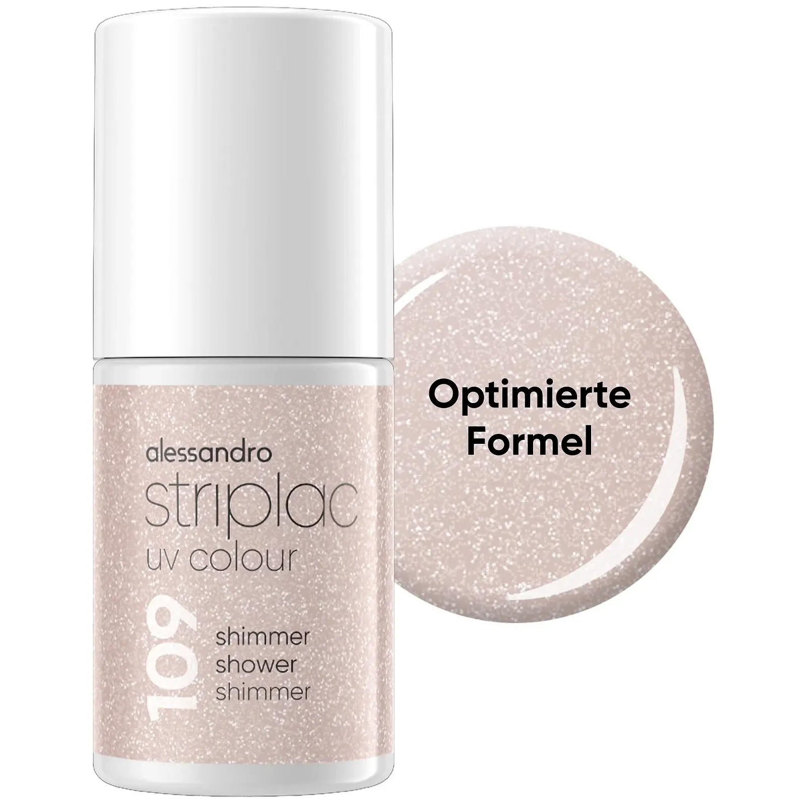 Гель-лак alessandro Striplac Shimmer Shower Taupe, 6.5 мл, фото №1