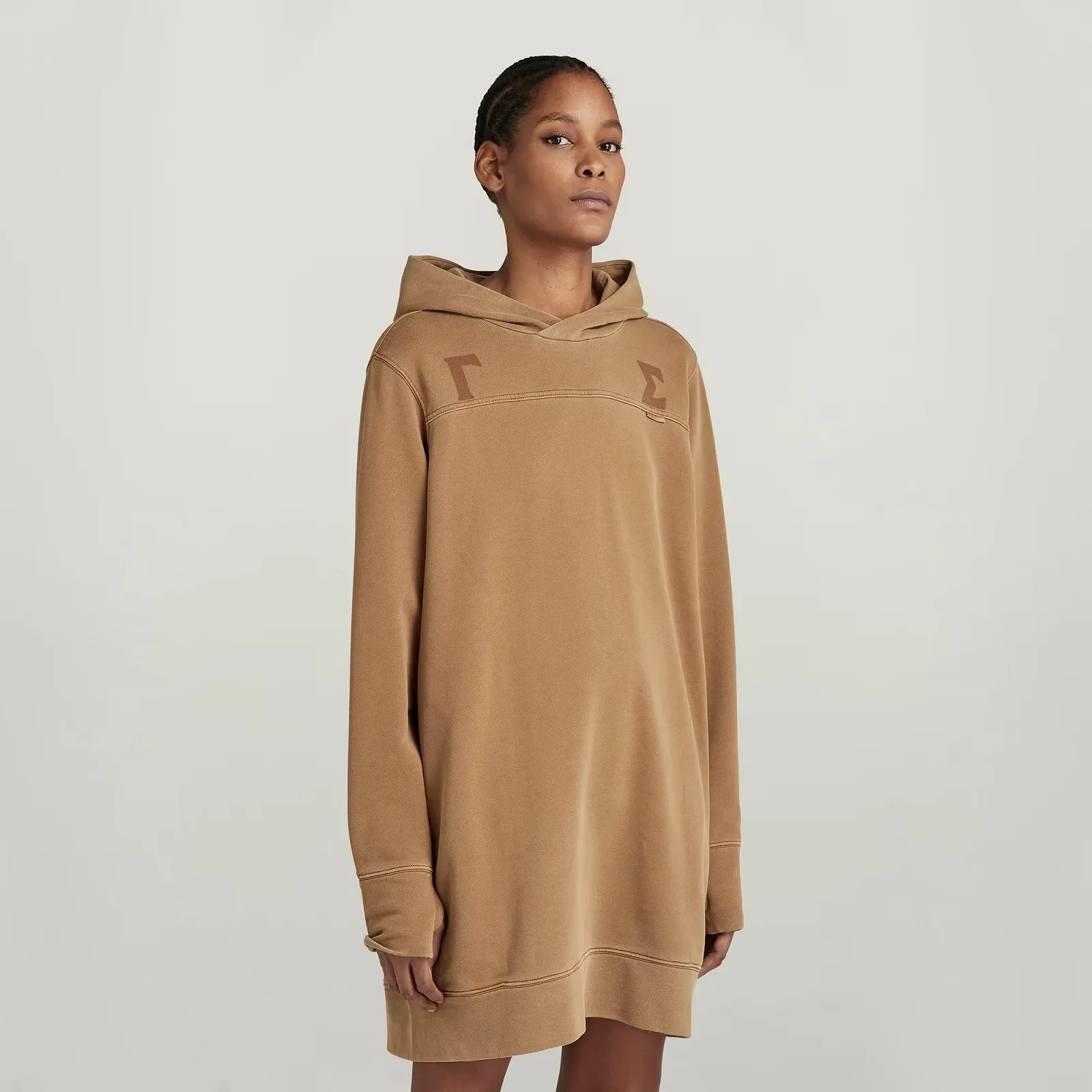 Женское платье G-Star RAW Gamma Sigma Loose Hooded Sweat Dress - S, фото №1