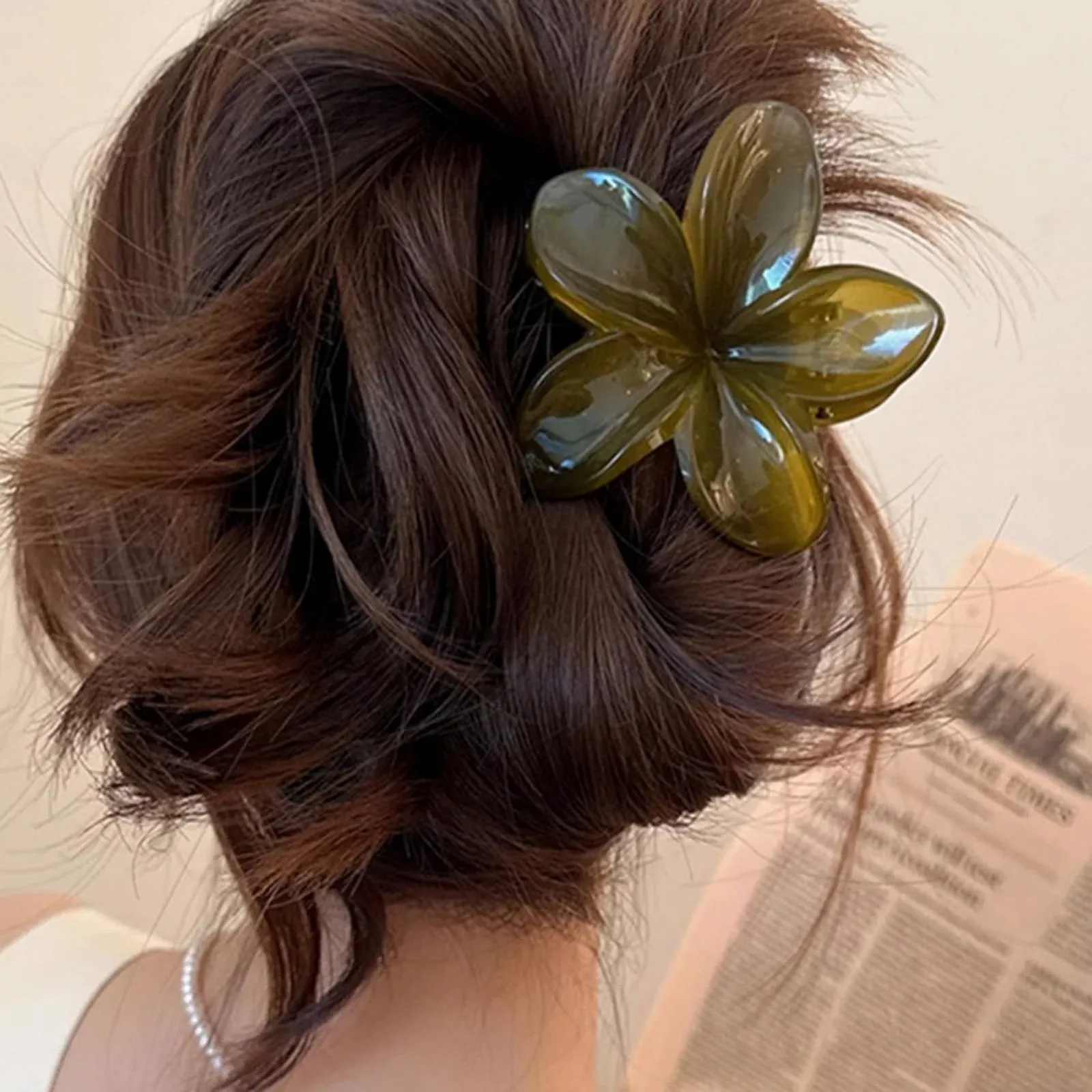 Краб для волосся Квітка Ретро Стиль 6шт, фото №2 Краб для волосся Квітка Ретро Стиль 6шт, фото №2