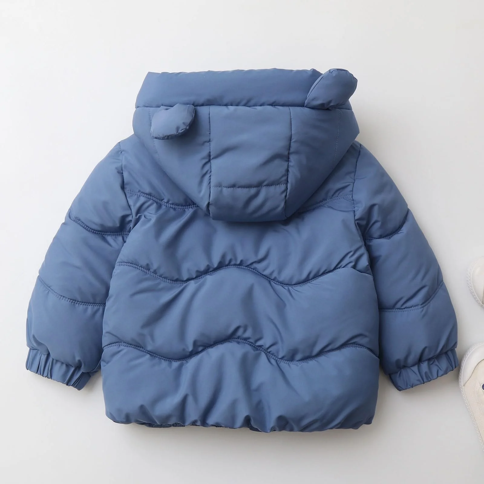JiAmy Зимова куртка для малюків з капюшоном для хлопчиків і дівчаток, фото №6