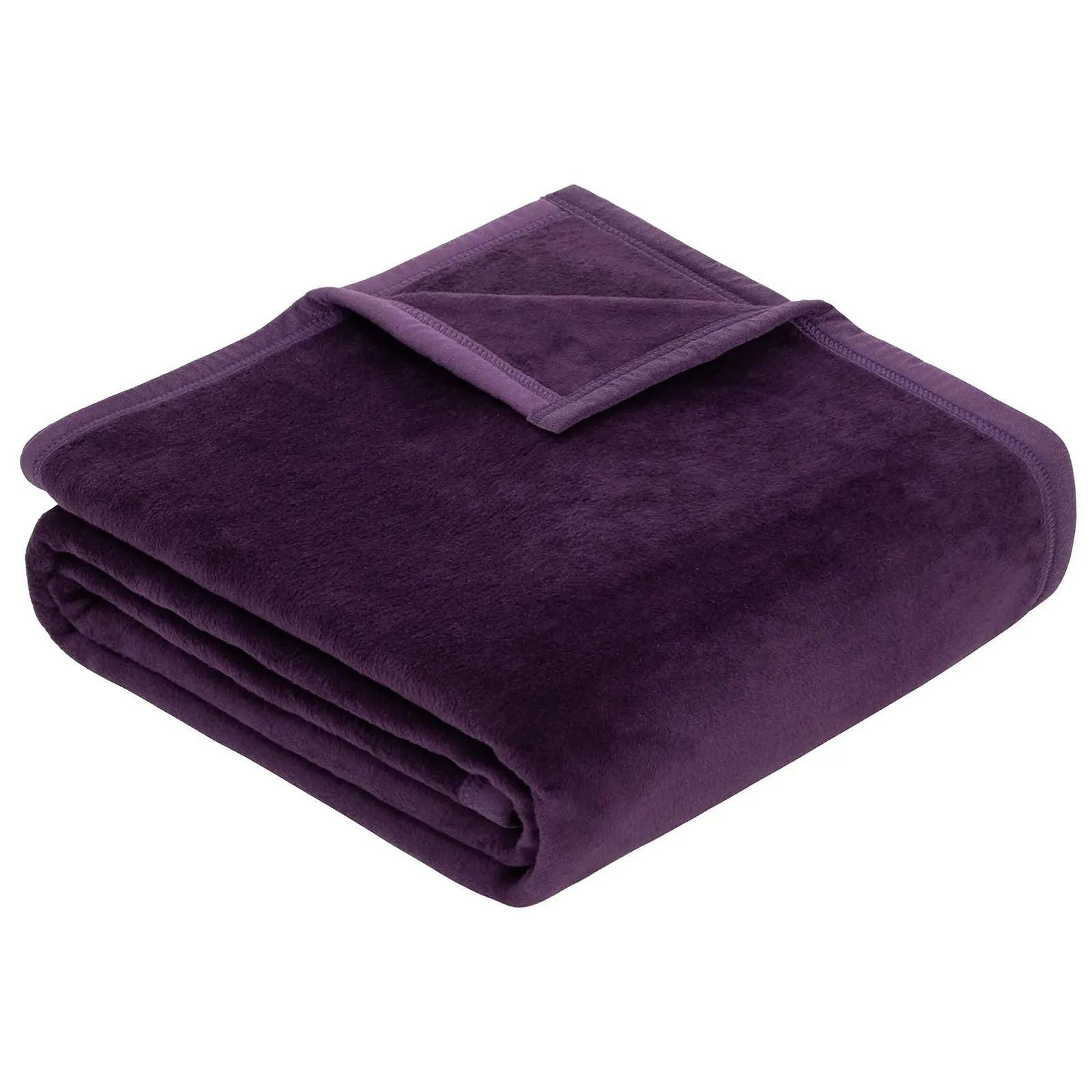 Покривало Ibena Berlin Premium 150 x 200 см - Бавовняна Суміш М'яка Тепла та Прана Фіолетовий, фото №1