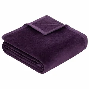 Покривало Ibena Berlin Premium 150 x 200 см - Бавовняна Суміш М'яка Тепла та Прана Фіолетовий - Фото 1