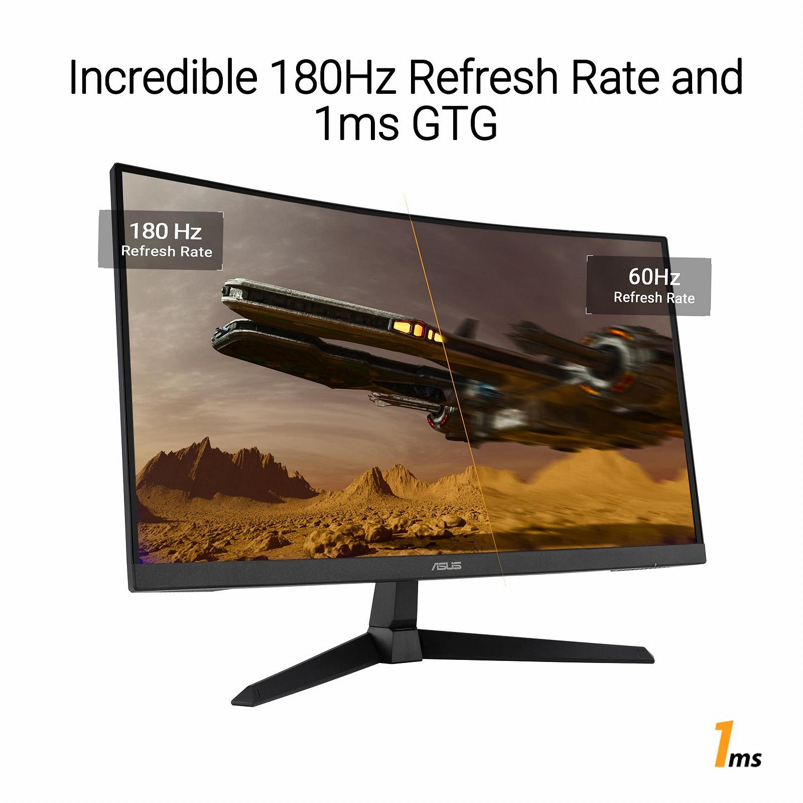 Монітор ASUS TUF Gaming VG27VQ3B 27 дюймів Full HD Curved, фото №3