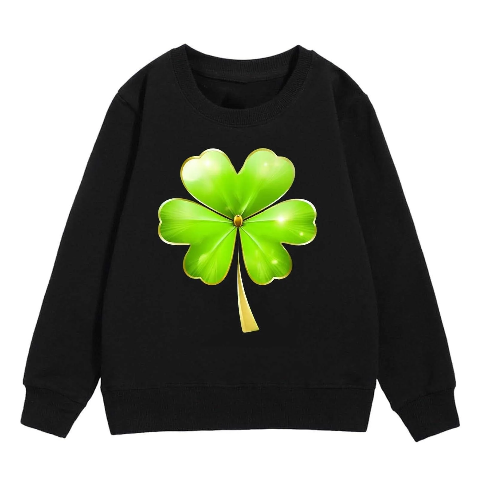 Толстовка для дівчат з графічним принтом Generisch, кругла горловина, довгі рукави, милий пуловер з опущеними плечима, фото №3