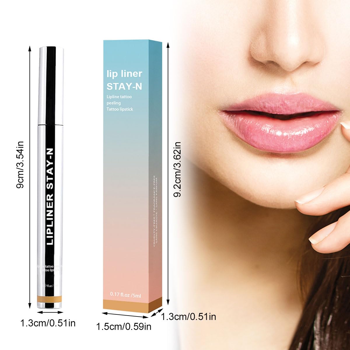 Карандаш Lip Removable Peel Off Waterproof Long Last Plump Lip Lines, фото №6