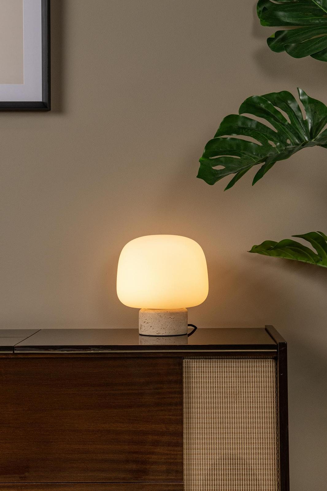 Настільна лампа LUCIDE Anston 1 x E14 Опал., фото №4