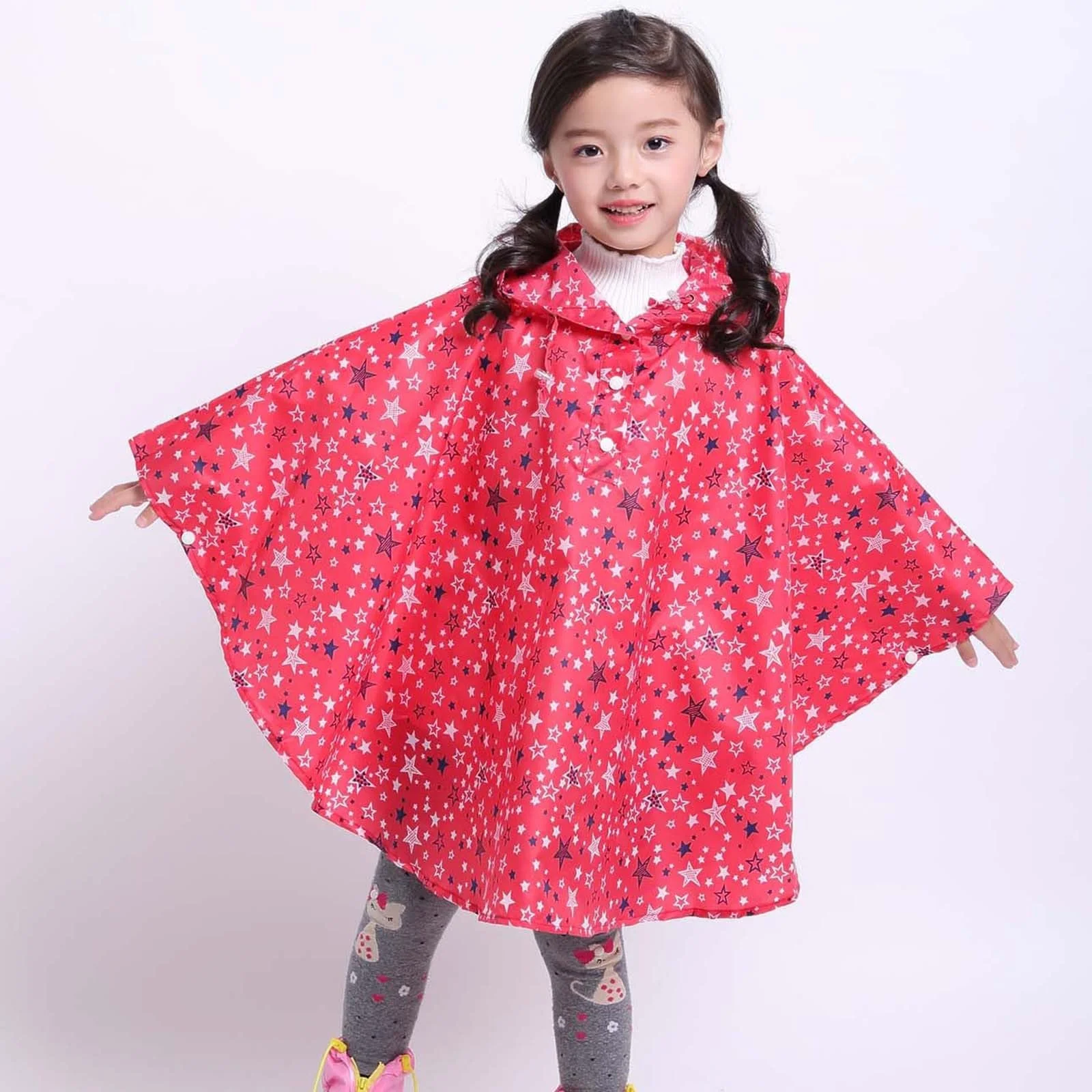 Дитяче пончо от дождя с капюшоном EQWIGKEIT, фото №2