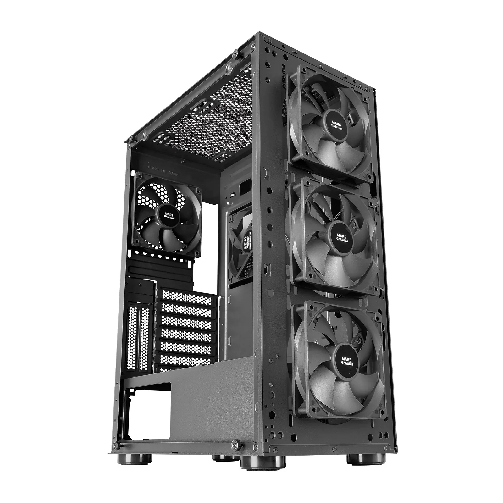 Корпус Mars Gaming MC-PRO2 Tower / без БЖ / Чорний, фото №3