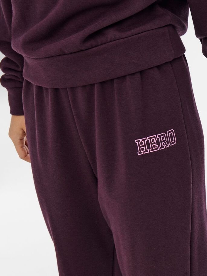 Штани ONLLULA PANT SWT 15244347-Winetasting-Print:HERO ONLY Бордовий XS, фото №3
