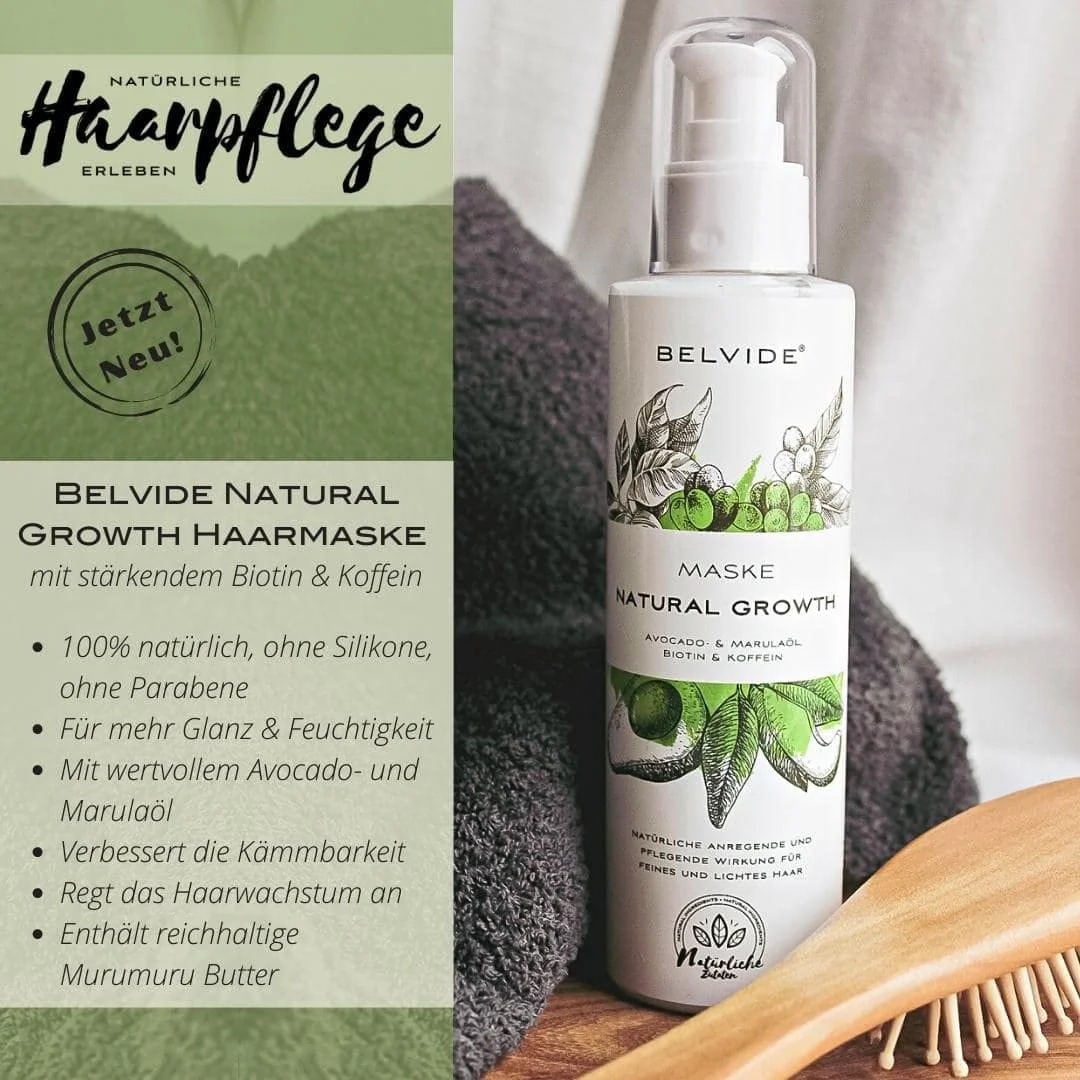 Маска Belvide Naturkosmetik Натуральна для росту волосся, фото №2