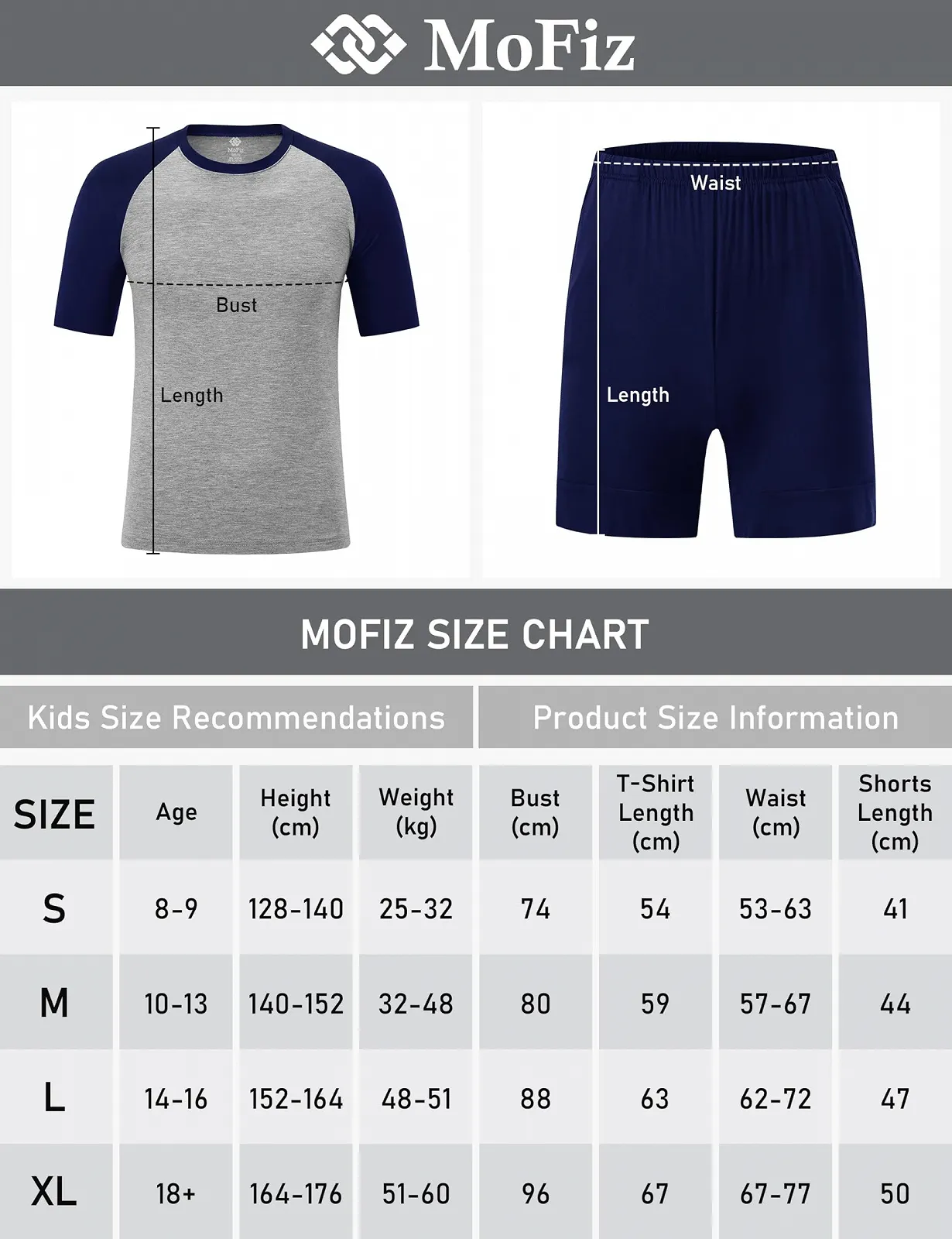 Комплект пижамы MoFiz для мальчиков, короткий, двухкомпонентный, фото №6