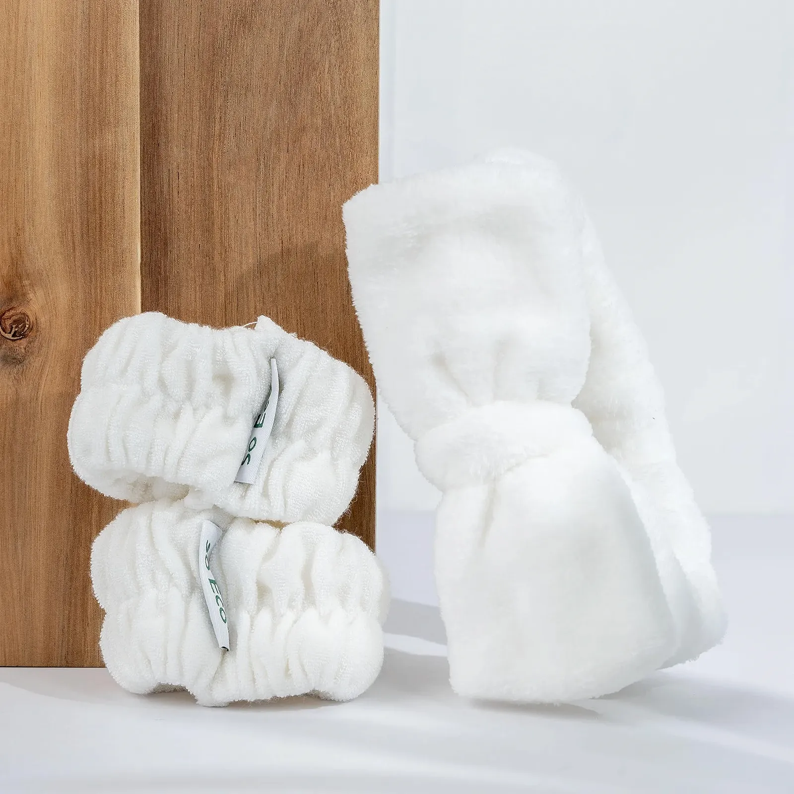 Набір пов'язка на голову та напульсники для вмивання So Eco, фото №3