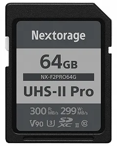 Карта пам'яті Nextorage F2PRO NX-F2PRO64G 64GB UHS-II SDXC - Фото 1
