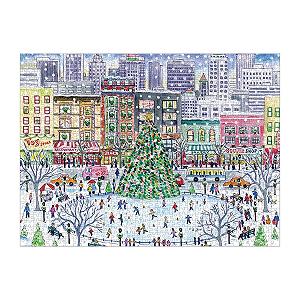 Пазл Galison Mudpuppy Michael Storrings Christmas in the City 1000 деталей synthetic.ua - Фото 1