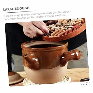 Горшок глиняный GLEAVI для китайской медицины супов и чая термостойкий synthetic.ua - Фото 1