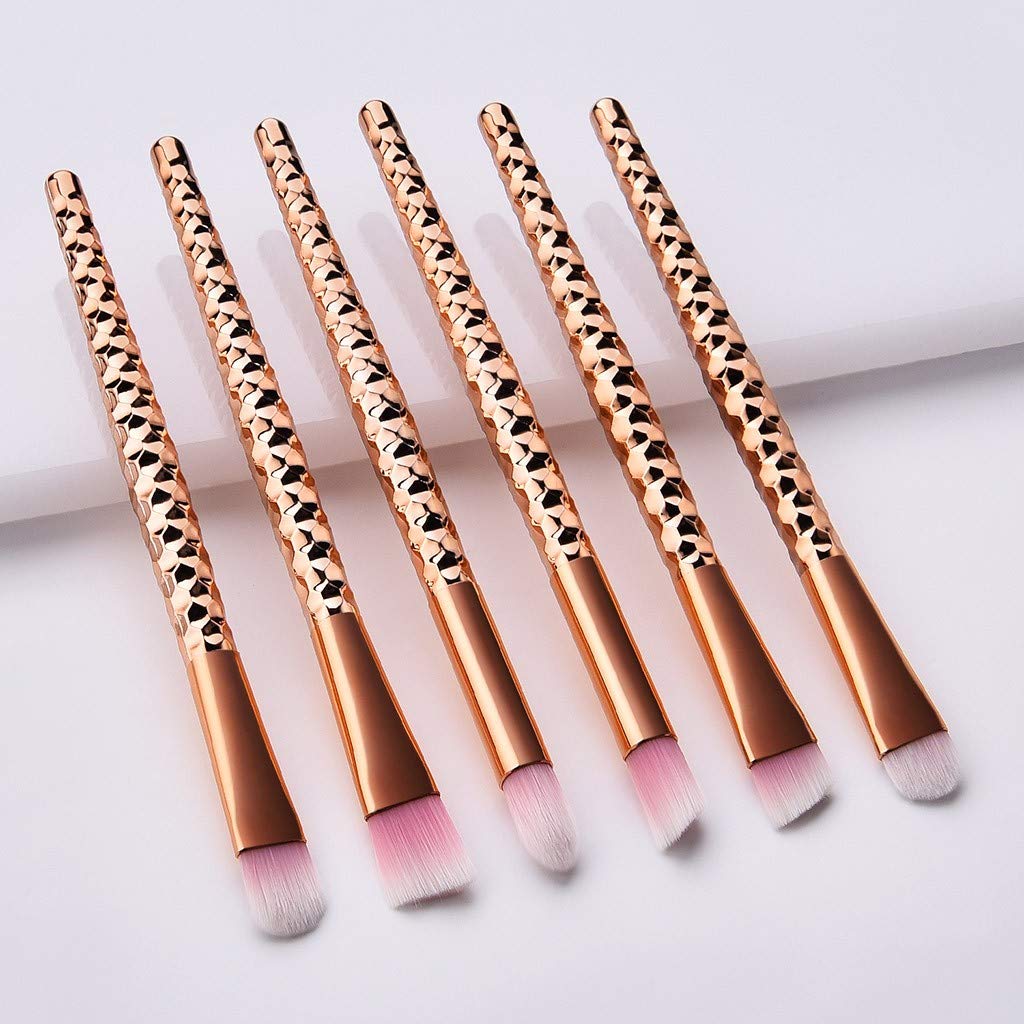 Pinsel Rose Eye Pcs Make-up 6 Pinsel з стільниковим золотом набір з пензлем-циліндром, фото №3