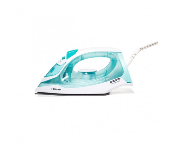 Праска Holmer HIТ-2425, Blue 2400W тефлон паровий удар 120 г/хв постійна подача пари 30 вертикальне відпарювання очищення від накипу, фото №2