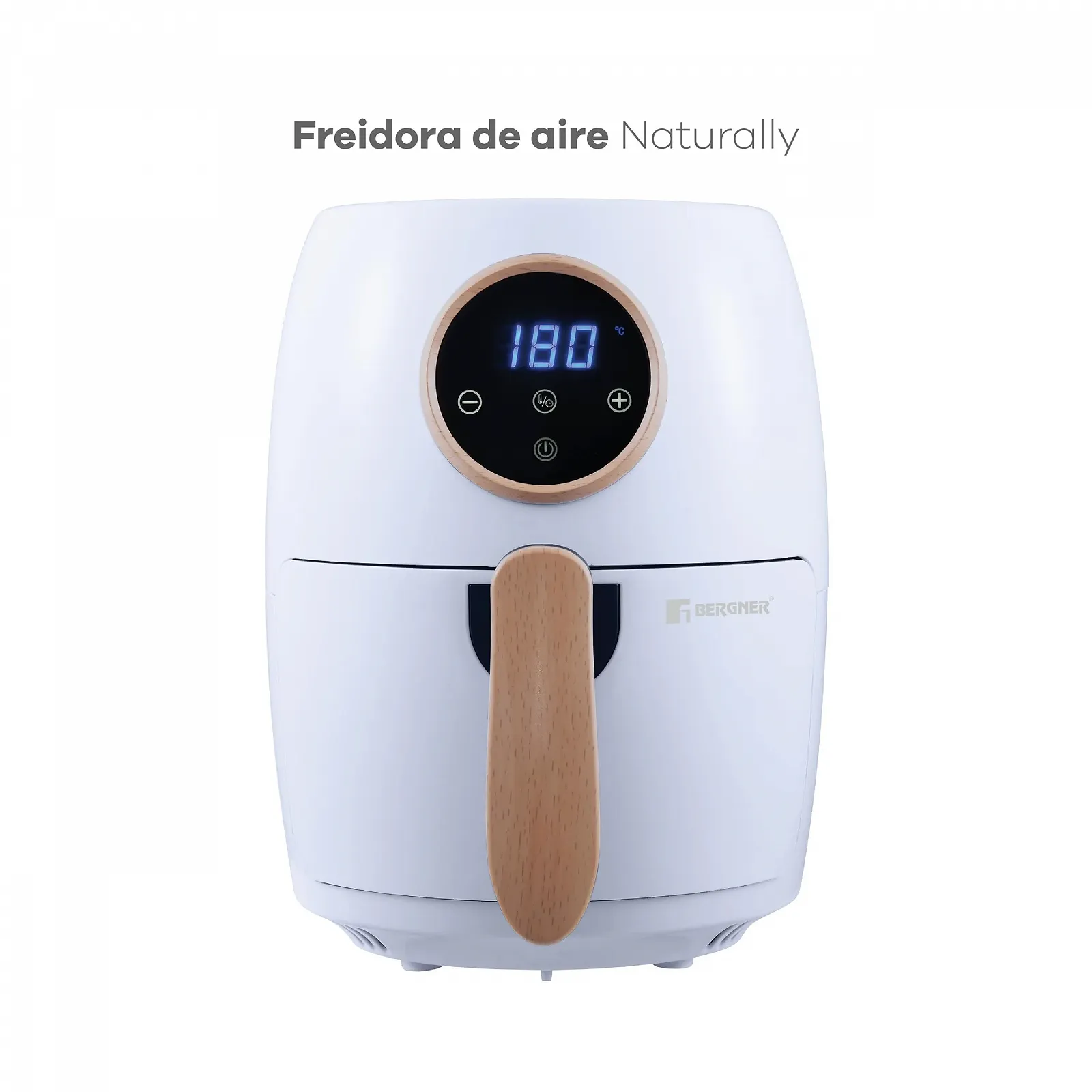 Мультипечь BERGNER Naturally AirFryer 2 л 1000 Вт 80-200ºC Белая, фото №2 Мультипечь BERGNER Naturally AirFryer 2 л 1000 Вт 80-200ºC Белая, фото №2