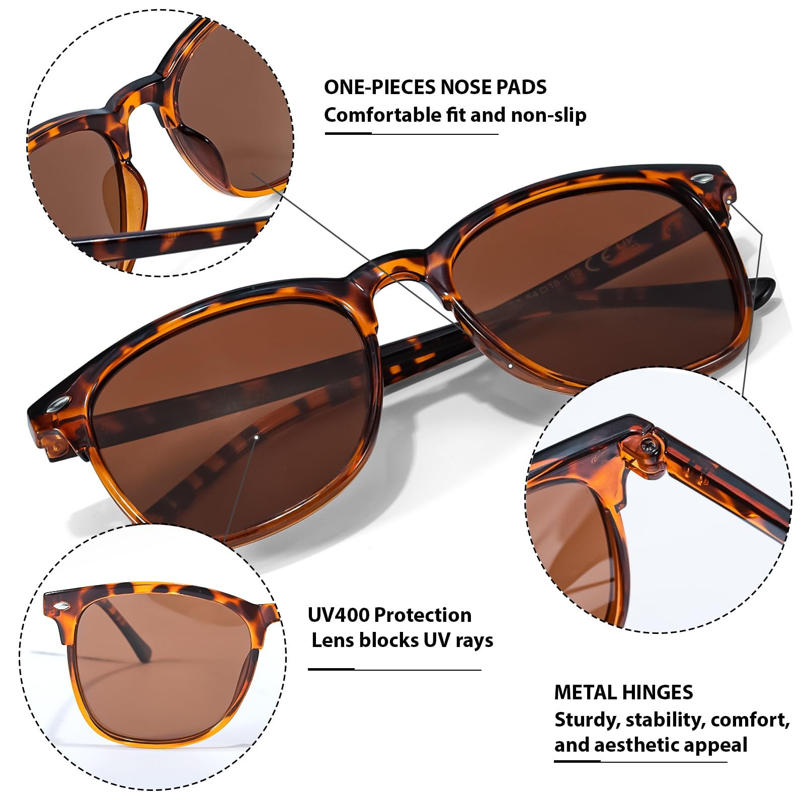 Поляризовані сонцезахисні окуляри Квадратні Myiaur UV400, фото №3 Поляризовані сонцезахисні окуляри Квадратні Myiaur UV400, фото №3