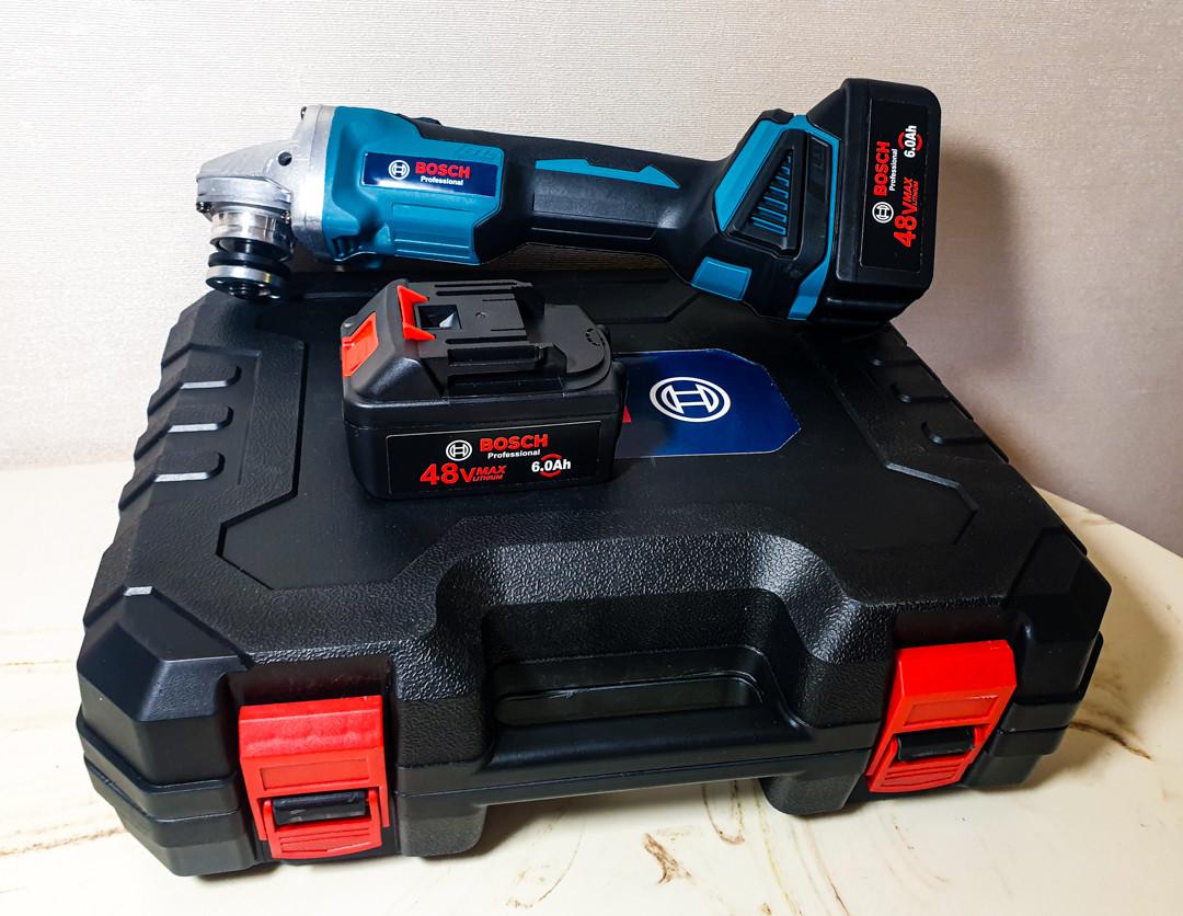 Аккумуляторная угловая шлифовальная машина Bosch GWX 48V-10C 48V 6А час болгарка, фото №5 Аккумуляторная угловая шлифовальная машина Bosch GWX 48V-10C 48V 6А час болгарка, фото №5