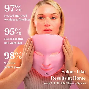 LED Маска для обличчя Premium з червоною світловою терапією Dermglo 1 synthetic.ua - Фото 1