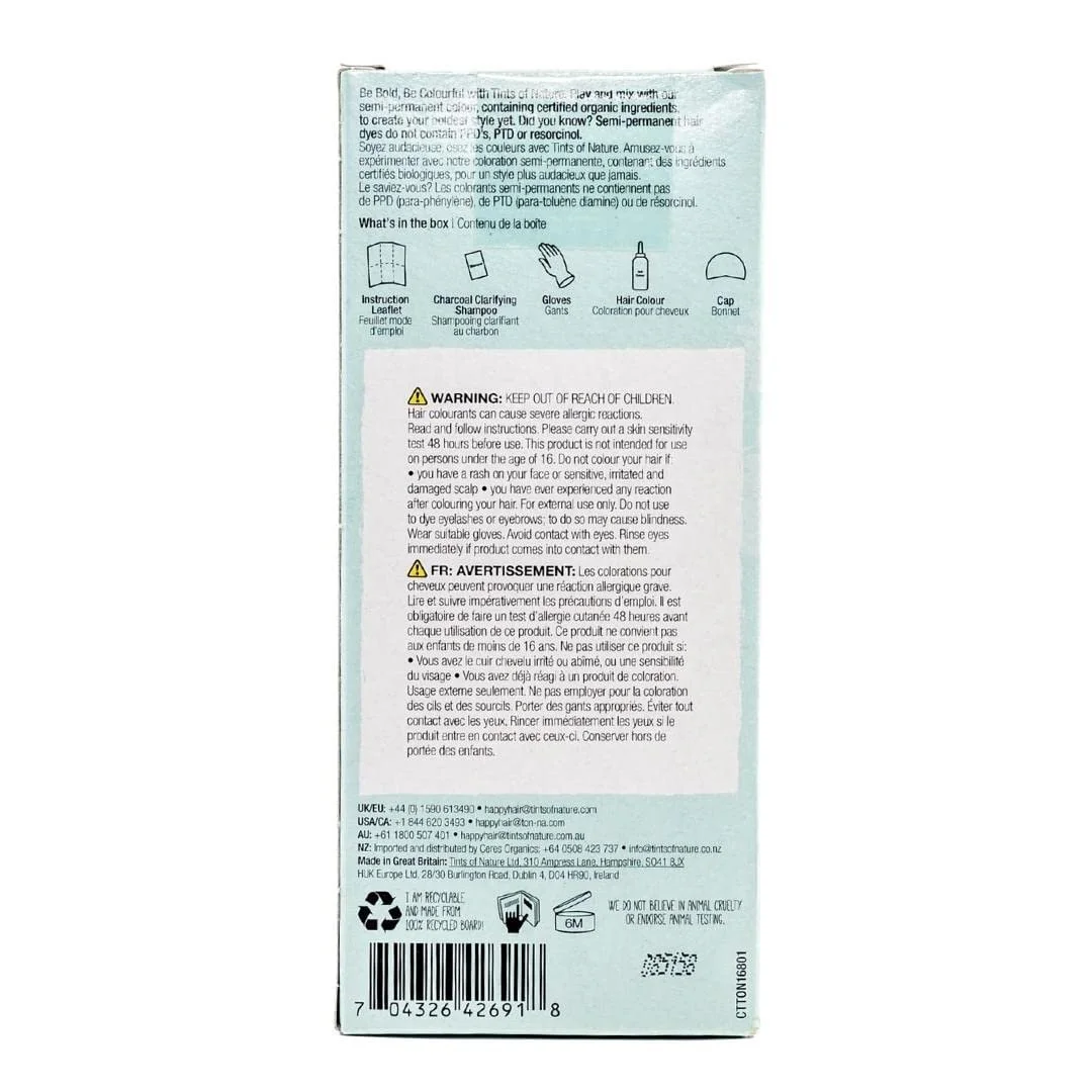 Полуперманентная краска для волос Teal Tints of Nature Bold Colour, бирюзовый оттенок, 70 мл, фото №3 Полуперманентная краска для волос Teal Tints of Nature Bold Colour, бирюзовый оттенок, 70 мл, фото №3