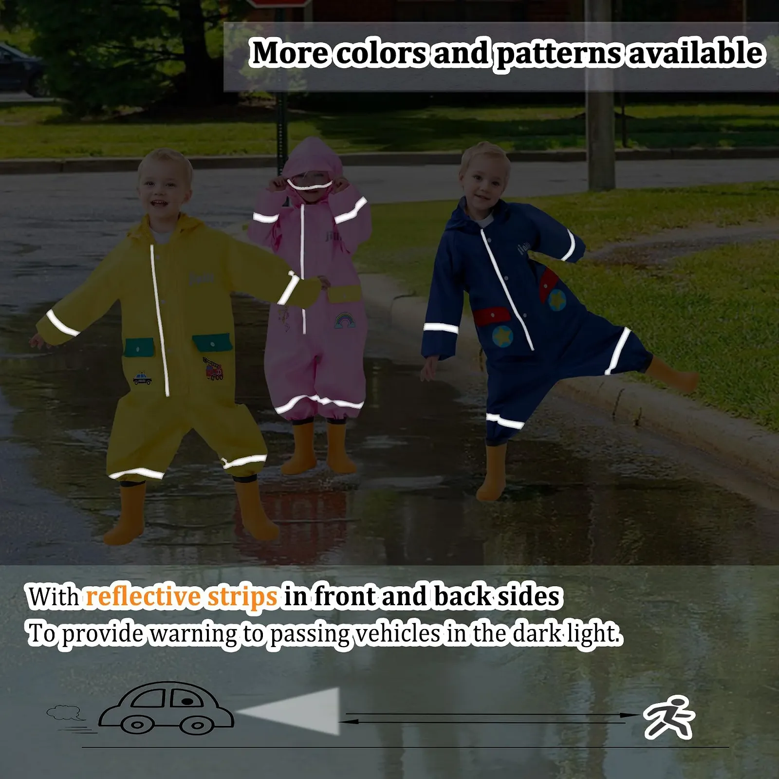 Суцільний дощовик Vckrio Дитячий, фото №5