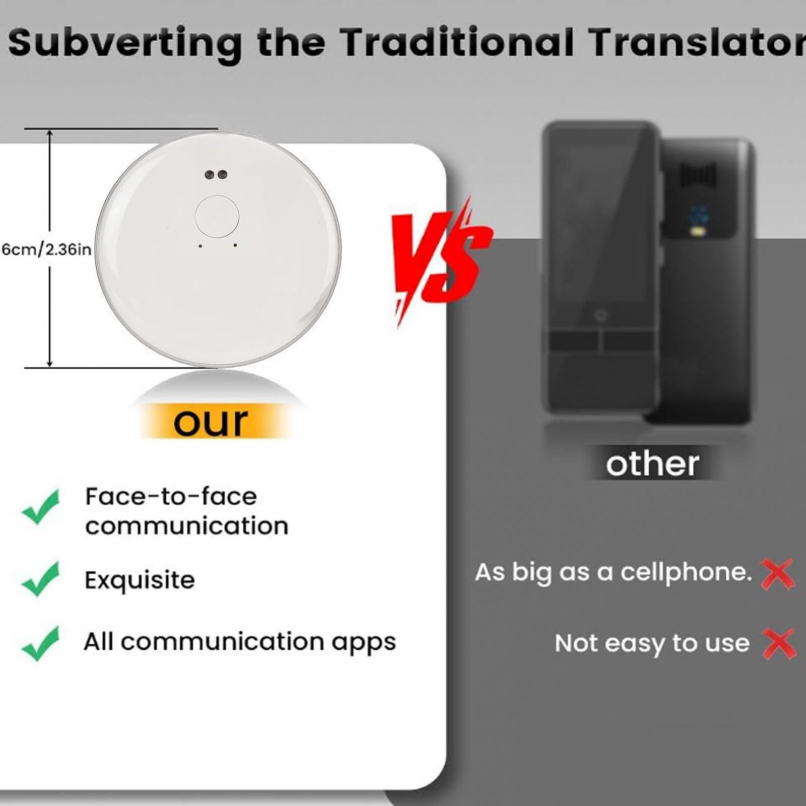 Магнітний KI-перекладач VBESTLIFE, 138 мов, двосторонній миттєвий перекладач, фото №4 Магнітний KI-перекладач VBESTLIFE, 138 мов, двосторонній миттєвий перекладач, фото №4