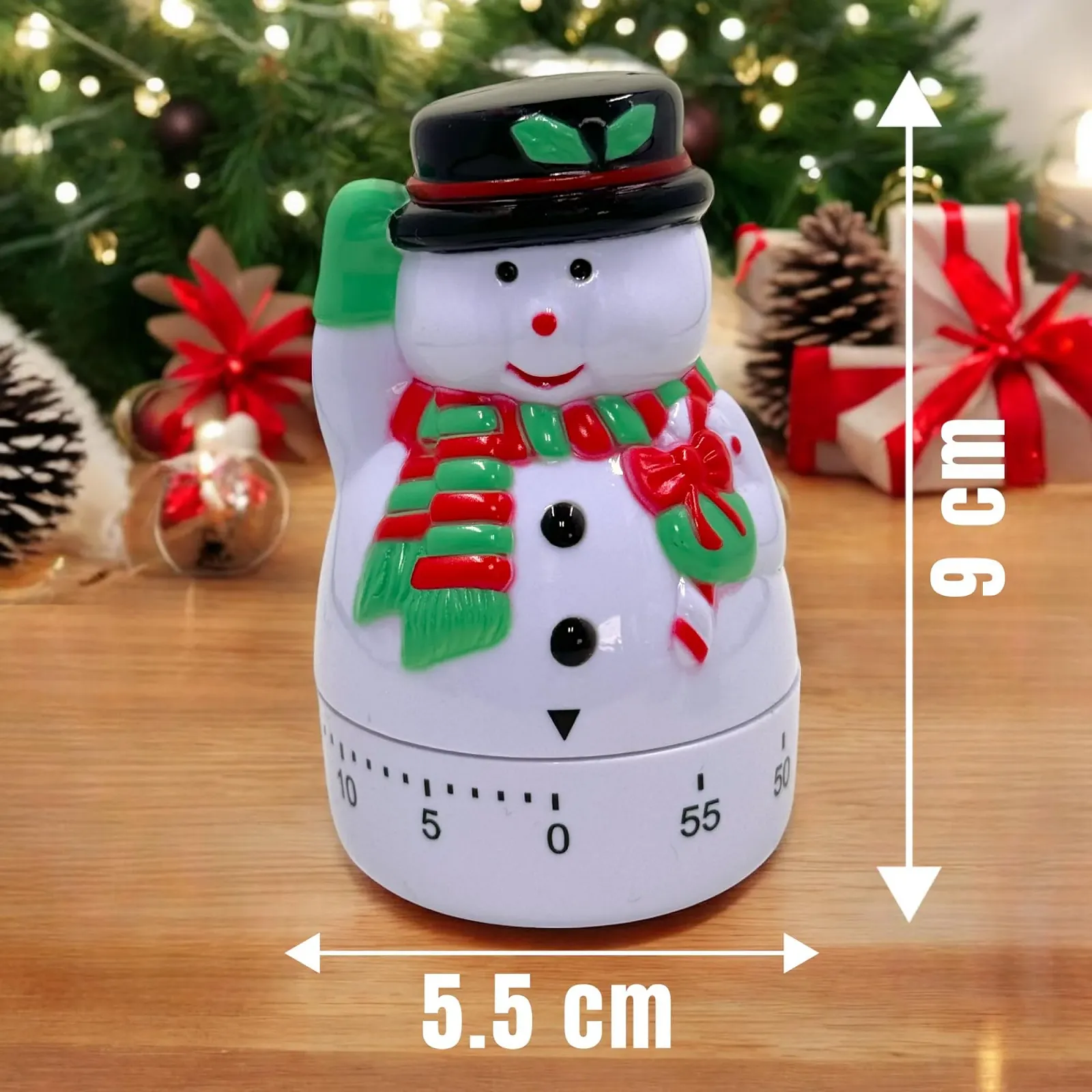 Кухонный таймер MIJOMA Mechanical Christmas 60 Minute Снеговик, фото №7 Кухонный таймер MIJOMA Mechanical Christmas 60 Minute Снеговик, фото №7