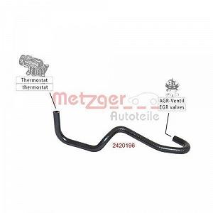 Шланг радіатора METZGER 2420196 для OPEL GENERAL MOTORS synthetic.ua - Фото 1