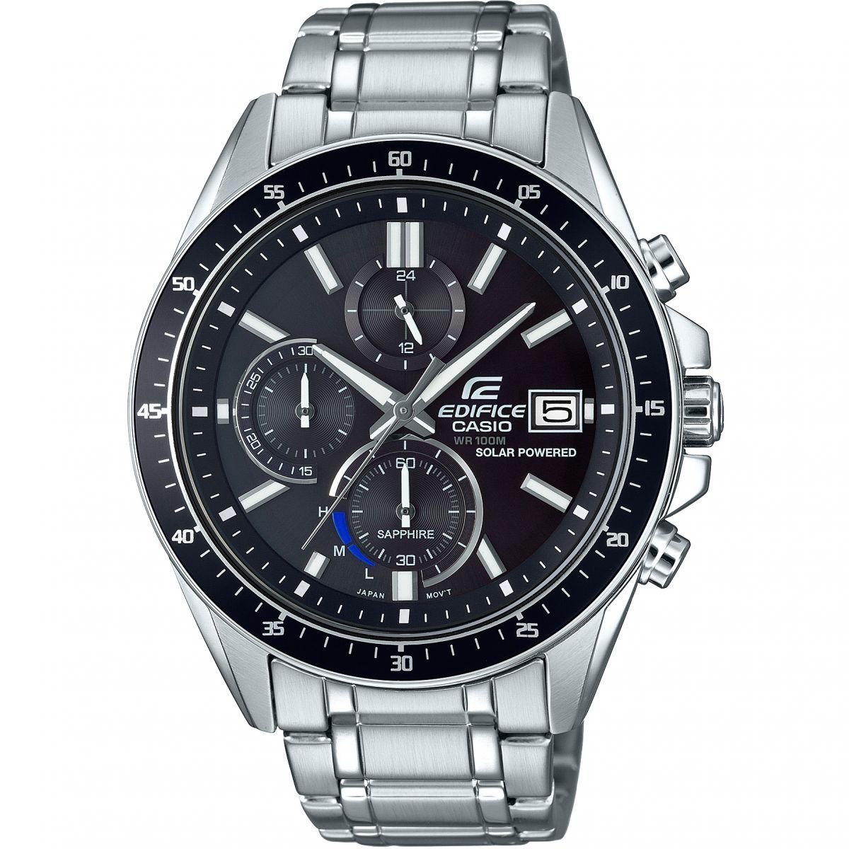 Аналоговий годинник Casio Classic EFS-S510D-1AVUEF, кварцовий, чоловічий, сріблястий колір, ремінець з нержавіючої сталі, фото №1
