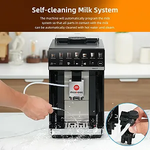 Супер автоматическая кофемашина Mcilpoog M3 15 Бар Черный synthetic.ua - Фото 1