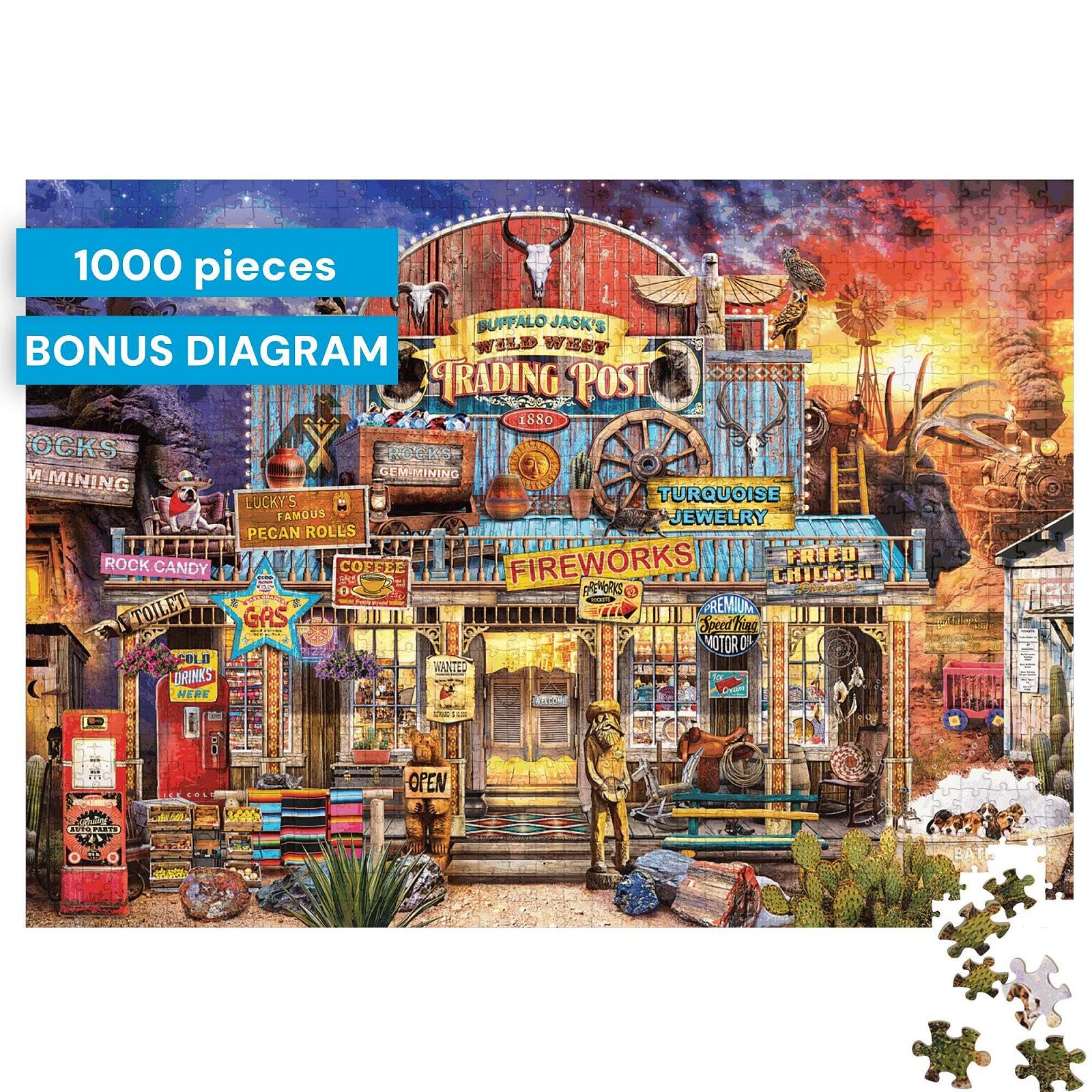 Пазл Buffalo Games Wild West Trading Post 1000 деталей 67,9 x 50,2 см, фото №3