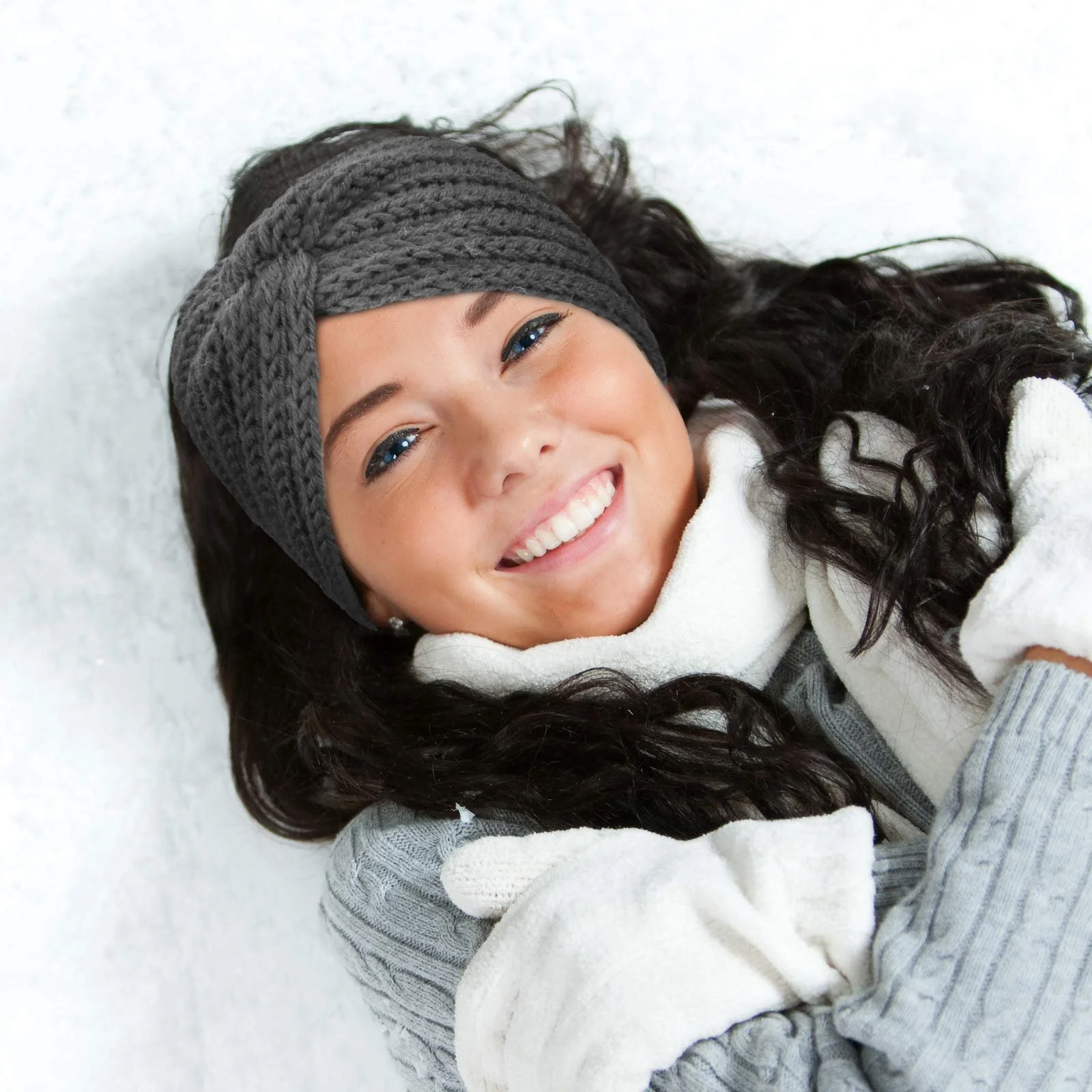 В'язана гачком еластична пов'язка на голову Dreshow, зимова, фото №3 В'язана гачком еластична пов'язка на голову Dreshow, зимова, фото №3