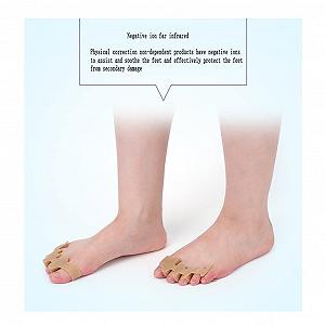 Коректор для великого пальця стопи CAZARU Силіконовий М’який Роздільник для пальців ніг Вальгусна шина synthetic.ua - Фото 1