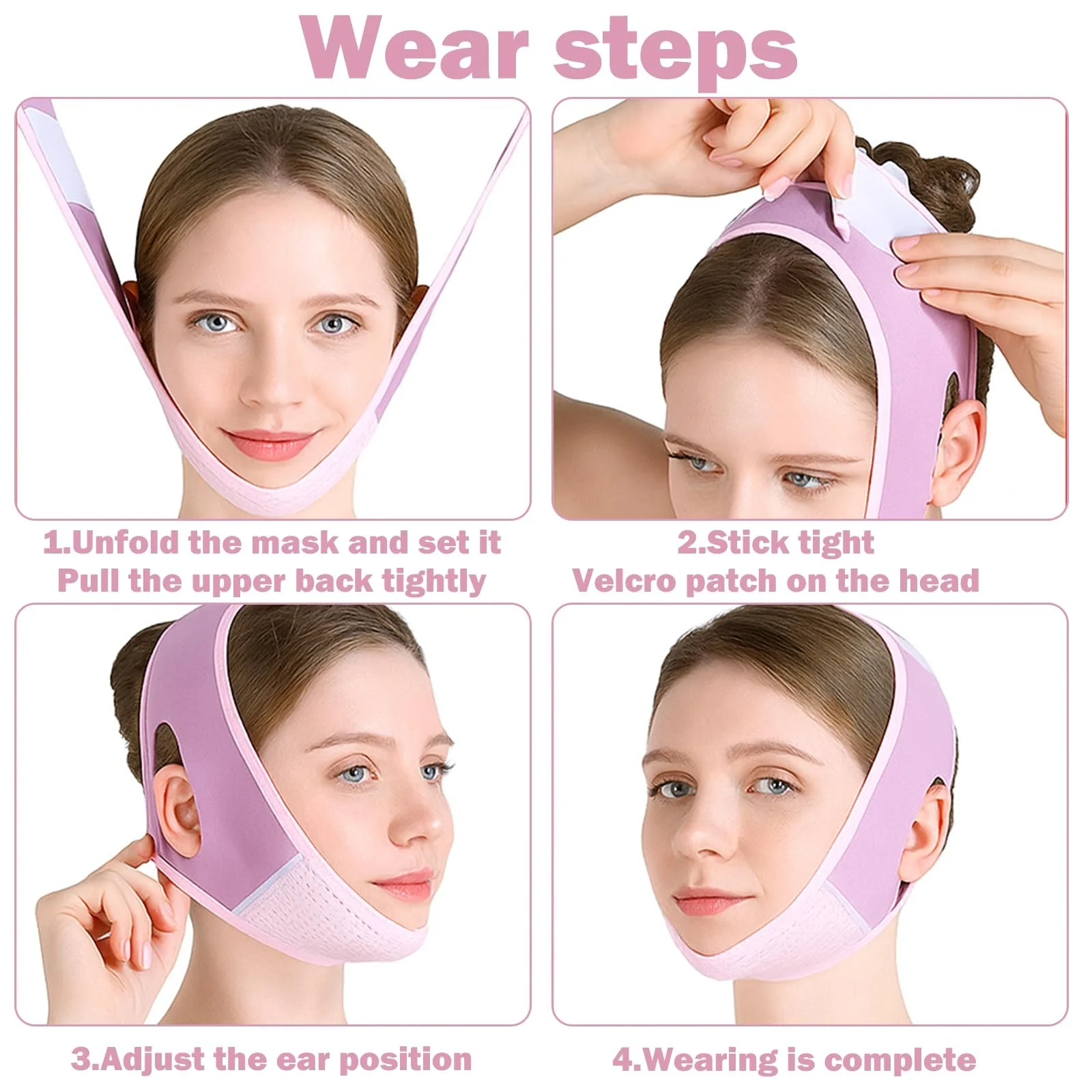 Маска V-образная многоразовая для лица V-Shape Поддерживающая для подтяжки контура лица, фото №4