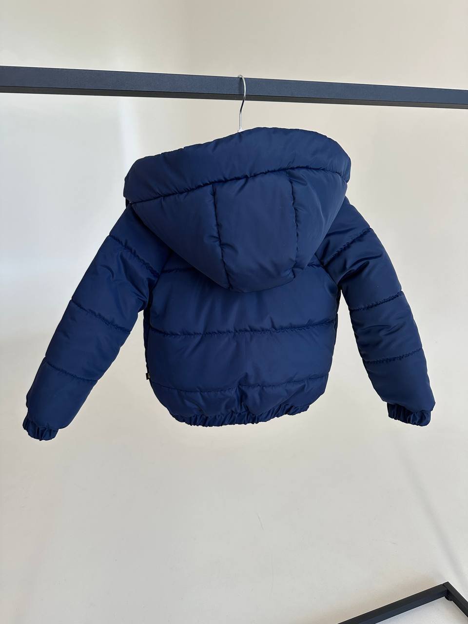 Детская демисезонная куртка с капюшоном, размер от 74 до 158, весна/осень, синяя, фото №3 Детская демисезонная куртка с капюшоном, размер от 74 до 158, весна/осень, синяя, фото №3