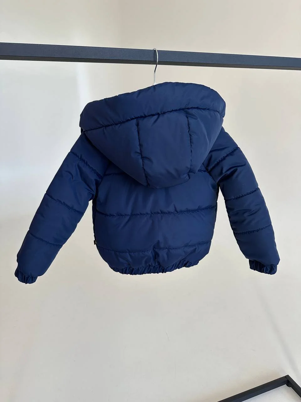 Дитяча демісезонна курточка з капюшоном від 74 до 158 розмір, весна/осінь синя, фото №3