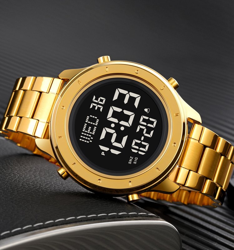 Годинник Skmei 1864SGDBK Gold-Black Steel SALE, фото №3