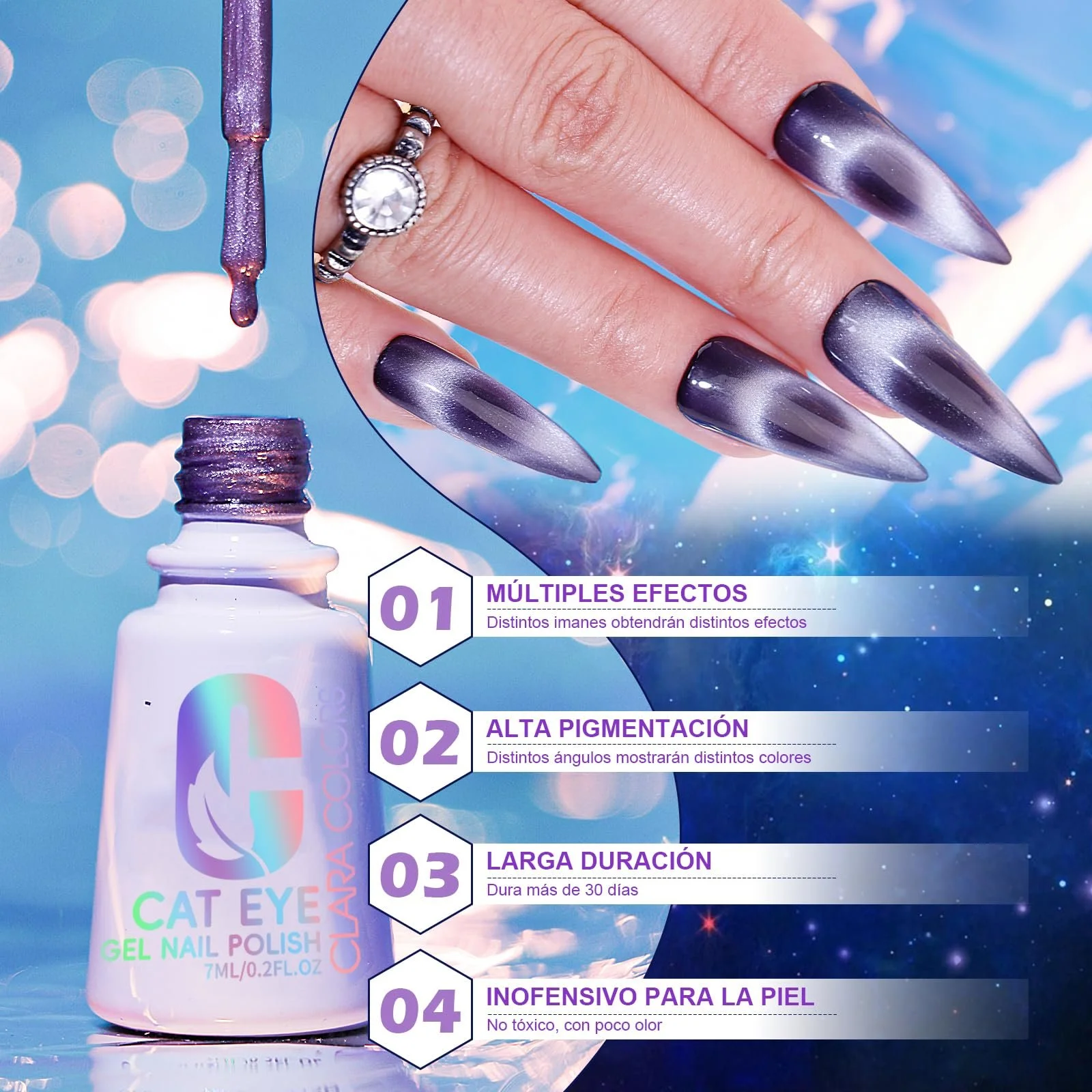 Гель-лак Clara Colors, набір, 12 кольорів, фото №4